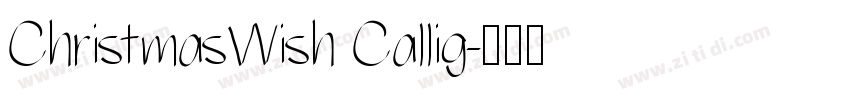ChristmasWish Callig字体转换